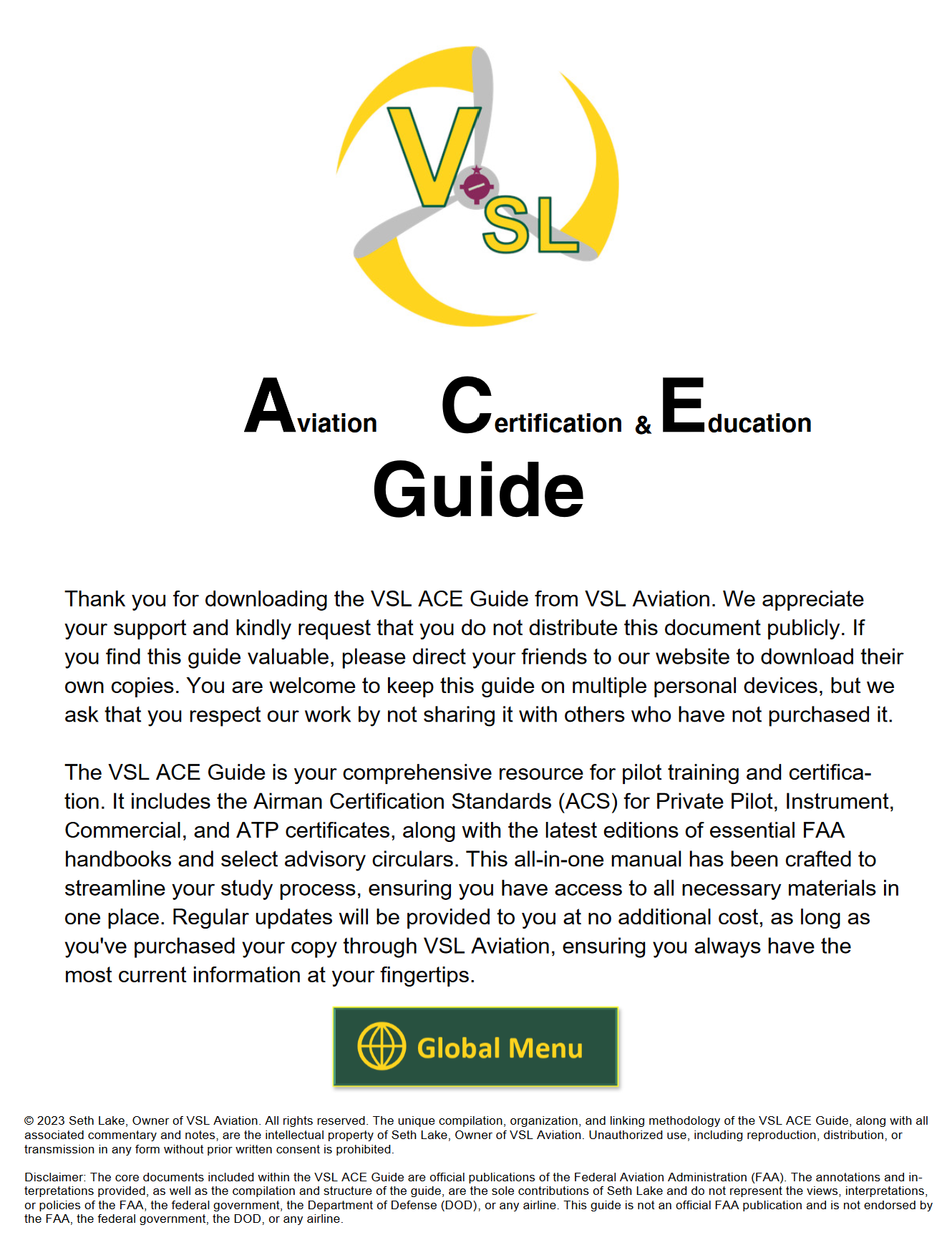 VSL ACE Guide Demo